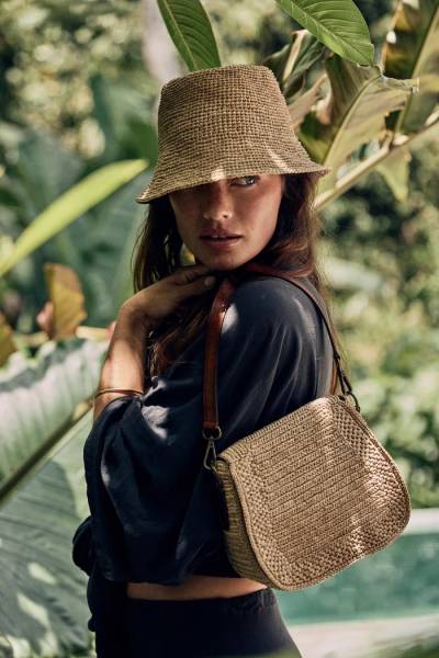 Sac TIAKO IBELIV en raphia naturel – disponible chez Joséphine by Urban Chic à Dieppe