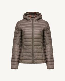 Doudoune femme JOTT taupe de face - CLOE - Dieppe