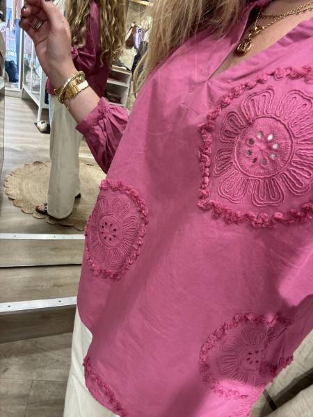 Blouse Purple See U Soon - L'imprimé énergique et Fluide chez Joséphine by Urban Chic à Dieppe