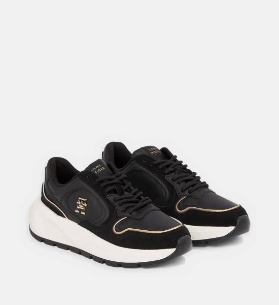 Baskets Chunky Tommy Hilfiger Black & Gold vibes chez Joséphine by Urban Chic à Dieppe 