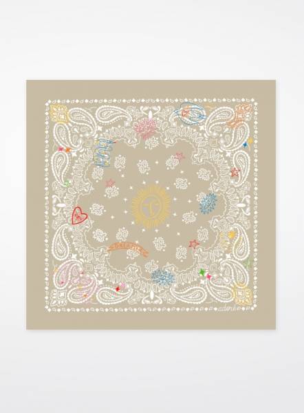 Foulard Adoré Elia La rêveuse Beige