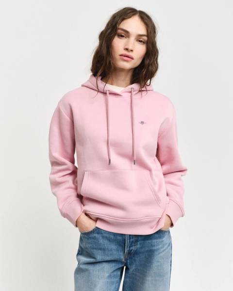 sweat à capuche GANT rose (pink) pour femme disponible chez Joséphine by Urban Chic à Dieppe 